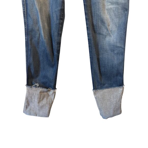 MOTHER The Ponyboy Tequila Time High-Rise Frayed Ankle Jeans Cuffed Size 29 EUC - Picture 8 of 11